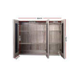 Cefito Bathroom Vanity Mirror with Storage Cabinet - Natural - Cefito