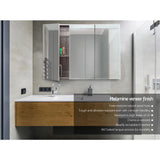 Cefito Bathroom Vanity Mirror with Storage Cabinet - Natural - Cefito