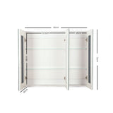 Cefito Bathroom Vanity Mirror with Storage Cabinet - White - Cefito