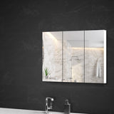 Cefito Bathroom Vanity Mirror with Storage Cabinet - White - Cefito