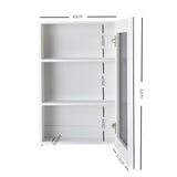 Cefito Bathroom Vanity Mirror with Storage Cabinet - White - Cefito