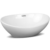 Cefito Ceramic Oval Sink Bowl White