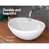 Cefito Ceramic Oval Sink Bowl White