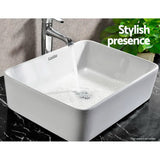 Cefito Ceramic Rectangle Sink Bowl - White - Cefito
