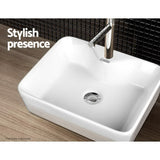 Cefito Ceramic Rectangle Sink Bowl White