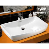 Cefito Ceramic Rectangle Sink Bowl White