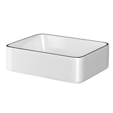 Cefito Bathroom Basin Ceramic Vanity Sink Hand Wash Bowl Above Counter 48x37cm - Cefito