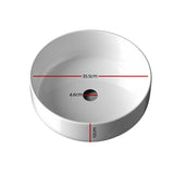 Cefito Bathroom Basin Ceramic Vanity Basin Above Counter White Hand Wash - Cefito