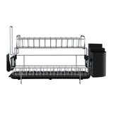 Cefito Dish Rack Drying Drainer Cup Holder Cutlery Tray Kitchen Organiser 2-Tier - Cefito