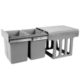 Cefito 2 x 15L Pull Out Bin Grey