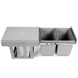 Cefito 2 x 15L Pull Out Bin Grey