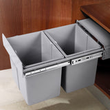 Cefito 2 x 15L Pull Out Bin Grey