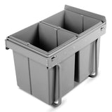 Cefito 2 x 20L Pull Out Bin Grey