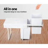 Cefito 2 x 20L Pull Out Bin White