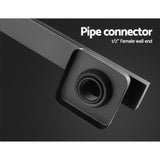 Cefito WELS 8 Rain Shower Head Set Bathroom Gooseneck Square Taps Hand Held High Pressure DIY Black