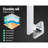 Cefito WELS 8 Rain Shower Head Set Bathroom Gooseneck Square Taps Hand Held High Pressure DIY Silver