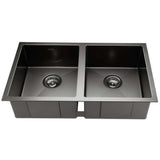 Cefito 770mm x 450mm Stainless Steel Sink Black
