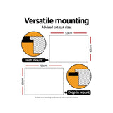 Cefito 55cm x 45cm Stainless Steel Kitchen Sink Flush/Drop-in Mount Silver - Cefito