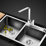 Cefito 80cm x 45cm Stainless Steel Kitchen Sink Flush/Drop-in Mount Silver - Cefito