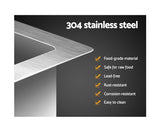 Cefito 540mm x 440mm Stainless Steel Kitchen Laundry Sink Single Bowl Nano Silver