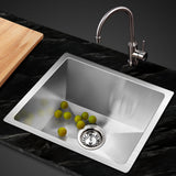 Cefito Stainless Steel Kitchen Sink 360mm x 360mm Under/Top Mount Sinks Laundry Bowl Silver