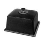 Cefito 460mm x 410mm Granite Stone Sink Black