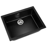 Cefito 610mm x 470mm Granite Stone Sink Black