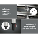 Cefito 1829mm x 762mm Commercial Stainless Steel Kitchen Bench with Castor Wheels