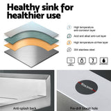 Cefito 100cm x 60cm Commercial Stainless Steel Sink Kitchen Bench