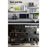 Cefito Stainless Steel Wall Shelf Kitchen Shelves Rack Mounted Display Shelving 900mm