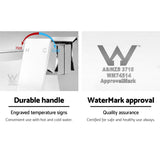 Cefito WELS Bathroom Tap Wall Square Silver Basin Mixer Taps Vanity Brass Faucet - Cefito