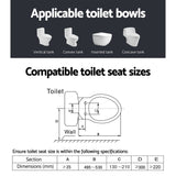 Cefito Bidet Electric Toilet Seat Cover Electronic Seats Smart Wash Night Light - Cefito
