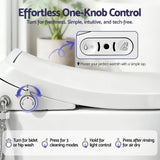 Cefito Electric Bidet Toilet Seat Washing Without Power Heated D-Shape Air Dryer - Cefito