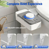 Cefito Non-Electric Ultra-Slim Bidet Attachment  Detachable Bidet with Dual Nozzle  Frontal & Rear Wash Adjustable Water Pressure Cold Water Toilet Bide - Cefito
