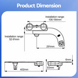 Cefito Ultra-Slim Bidet Attachment Detachable Bidet with Self-Cleaning Dual Nozzle Non-Electric  Adjustable Water Pressure, Cold Water Toilet Bide - Cefito