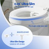 Cefito Ultra-Slim Bidet Attachment Detachable Bidet with Self-Cleaning Dual Nozzle Non-Electric  Adjustable Water Pressure, Cold Water Toilet Bide - Cefito