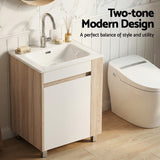 Cefito Vanity Unit 835mm Basin Bathroom Cabinet Side Storage Free Standing Sink - Cefito