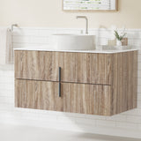 Cefito Vanity Unit 900mm Bathroom Cabinet Storage Wall Hung Timber Front Pine - Cefito