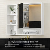 Cefito Bathroom Mirror Cabinet 100CM Vanity Medicine Wall Mounted Storage White - Cefito
