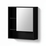 Cefito Bathroom Mirror Cabinet Mirrored Medicine Adjustable Shelf Wall Mounted 560mm Black - Cefito