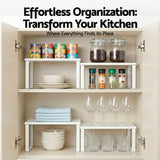 Cefito Kitchen Storage Shelves Rack Cupboard Cabinet Organiser Set of 2 - Cefito