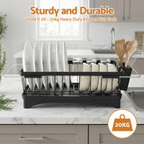 Cefito Dish Drying Rack for Kitchen Storage Organisation Kitchen Sink Organiser Dish Drainer - Cefito
