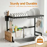 Cefito 65cm Dish Drying Rack for Kitchen Storage Organisation Kitchen Sink Organiser Dish Drainer