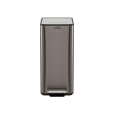 Cefito 15L Pedal Rubbish Bin Slim Carbon Steel Garbage Bin for Home Grey - Cefito