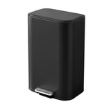 Cefito 30L Pedal Rubbish Bin Kitchen Trash Garbage Waste Can Soft Close Black - Cefito