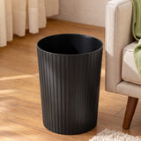 Cefito 8L Open Top Rubbish Bins Waste Bin Trash Can Storage Dustbin Black - Cefito