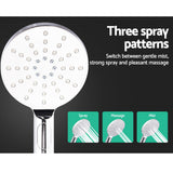 Cefito 9 Rain Shower Head Set Handheld Round High Pressure Black