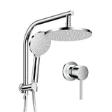 Cefito 9 Rain Shower Head Set Handheld Round High Pressure Mixer Tap Chrome Silver - Cefito