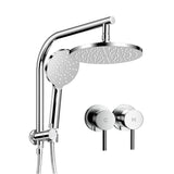 Cefito 9 Rain Shower Head Set Handheld Round High Pressure Twins Tap?hrome - Cefito