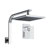 Cefito 8 Rain Shower Head Wall Arm Square High Pressure Mixer Tap Chrome - Cefito